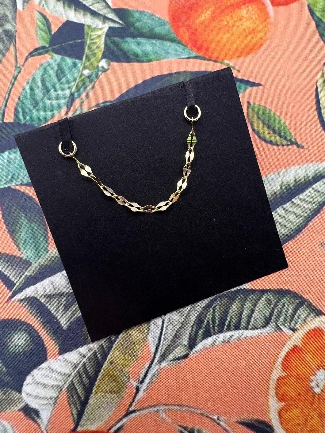 1.4mm Dapped Oval Cable Chain