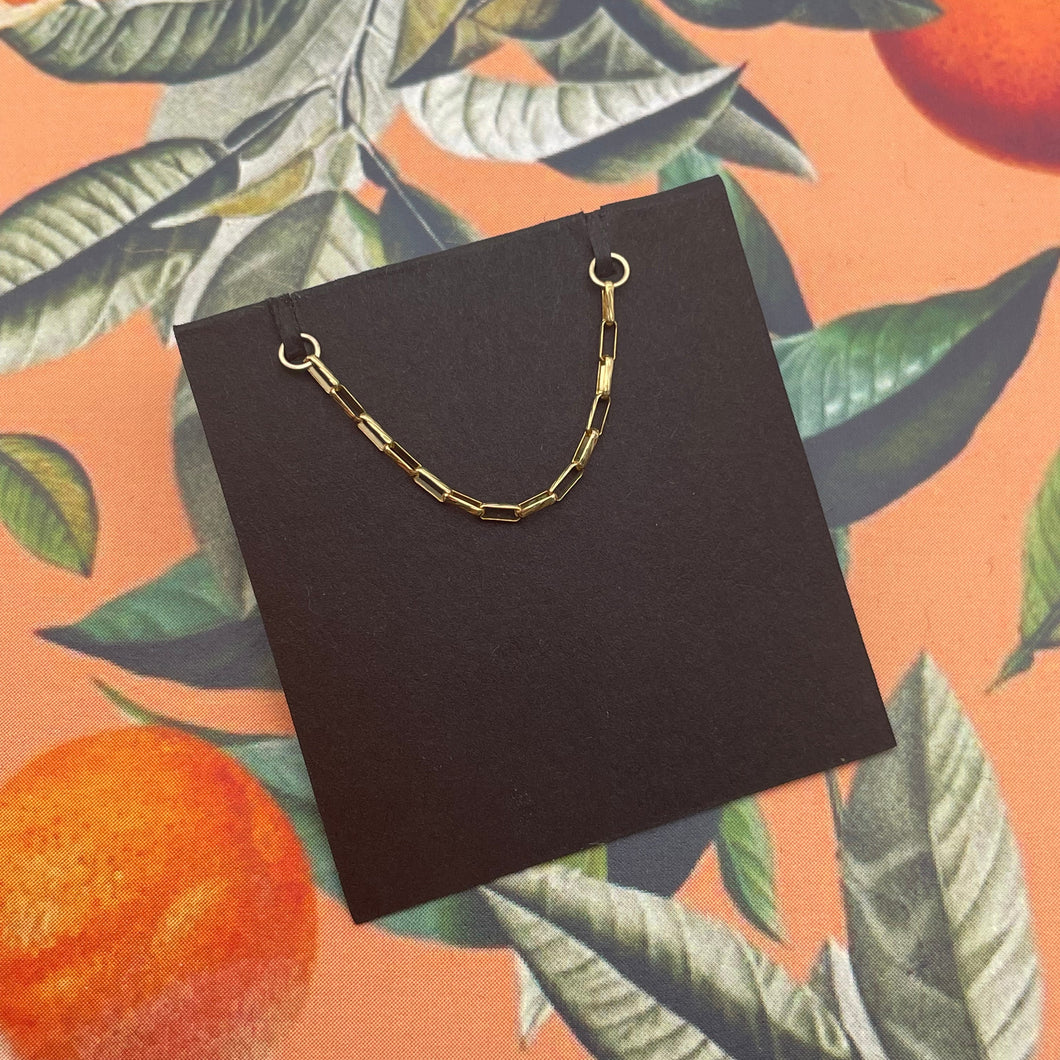 1.5mm Textured Paper Clip Chain